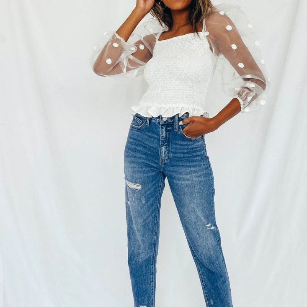 vestique Sign the Dotted Line Top | Size: L | NWOT